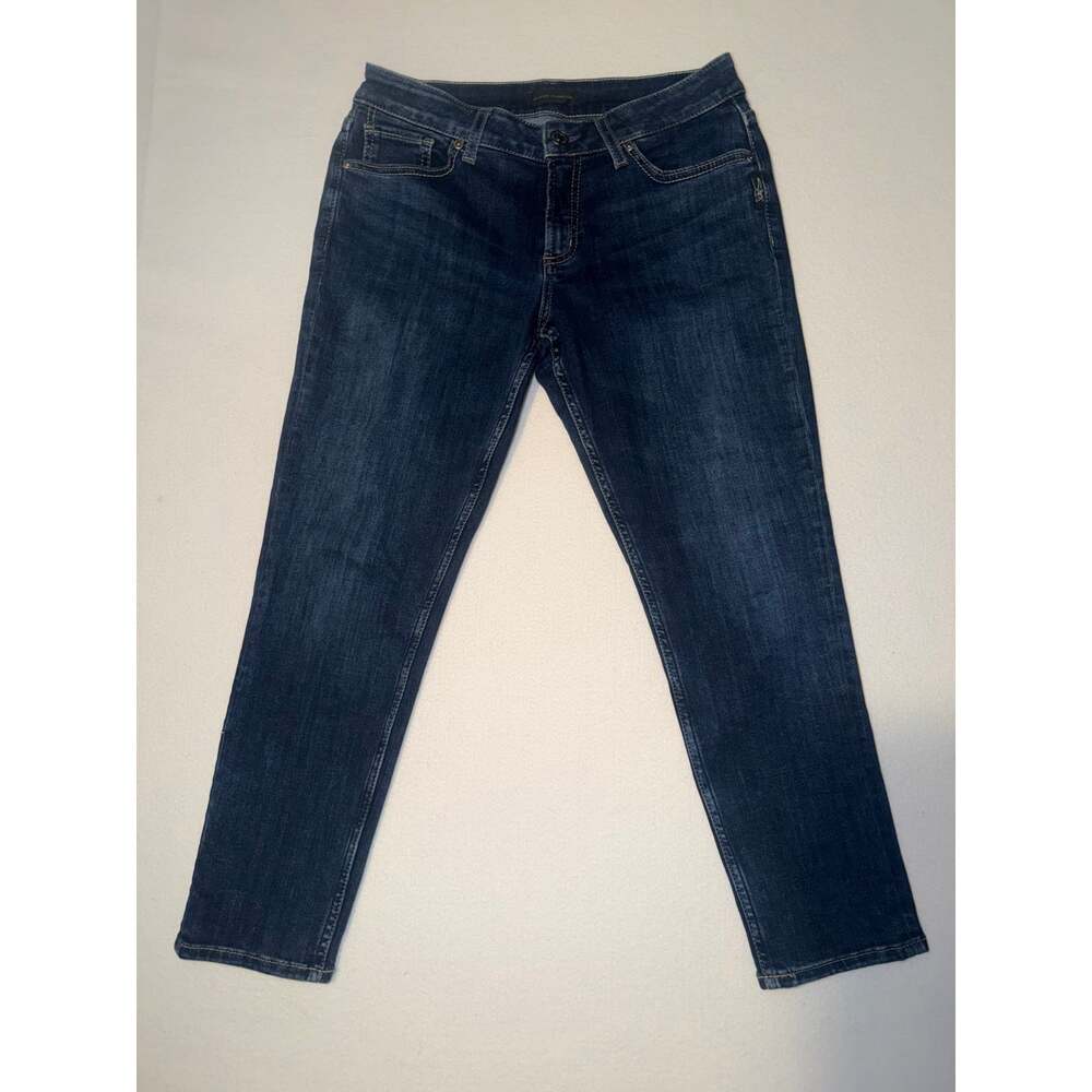Silver jean CO women’s suki skinny crop blue jeans - Picture 13 of 16